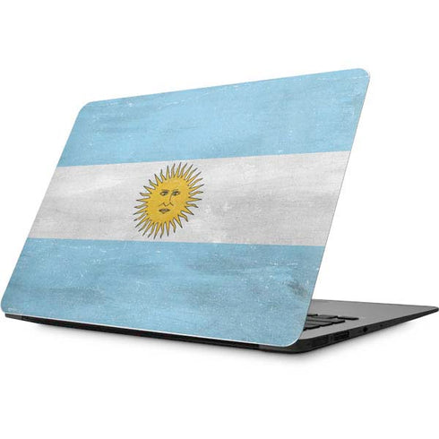 Argentina Flag Distressed Apple MacBook Skin